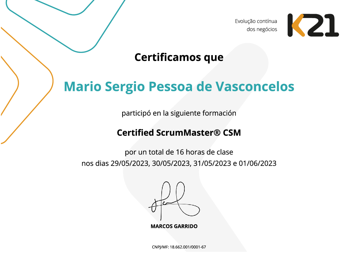 Certificado K21